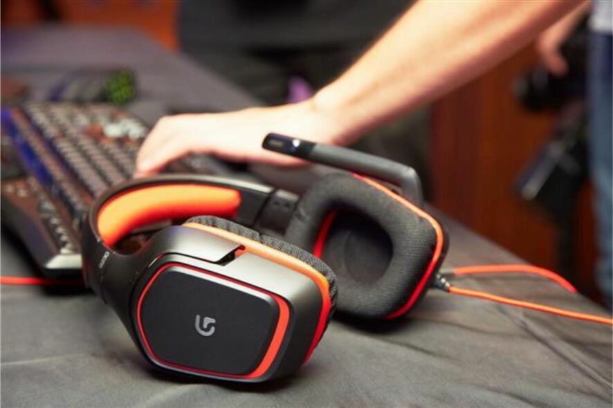 logitech g230 mic not working