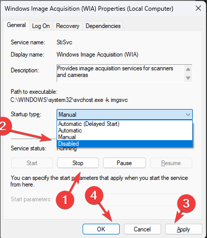WIA SERVICES STATUS