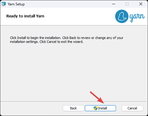 Install Yarn Windows