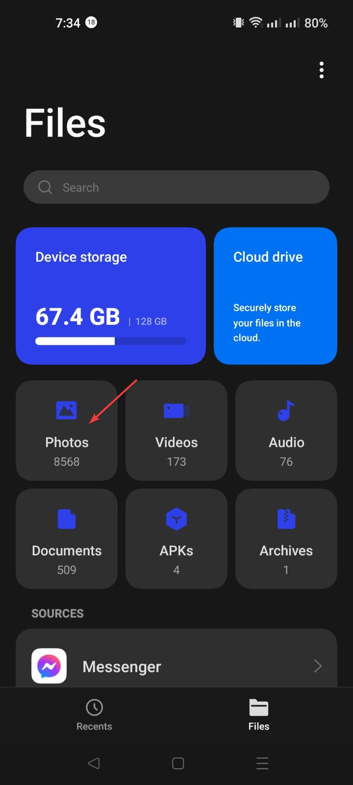 Photos Folder- bad activity result code 96