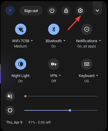Settings Chrome