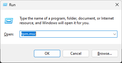 TPM Run command