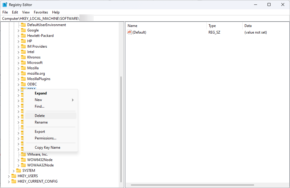 Updane exe remove registry