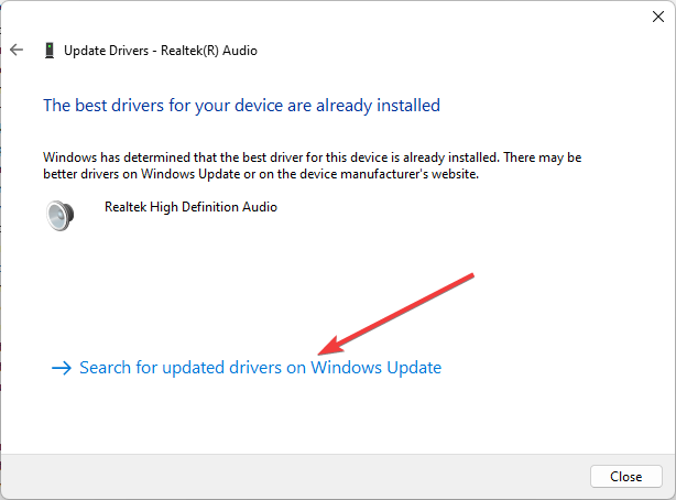 Update driver - Best Audio drivers for Windows 10