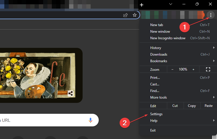 chrome browser settings