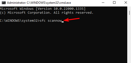 sfc scannow