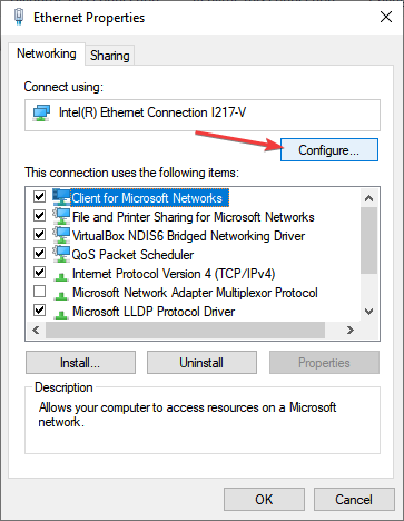 configure