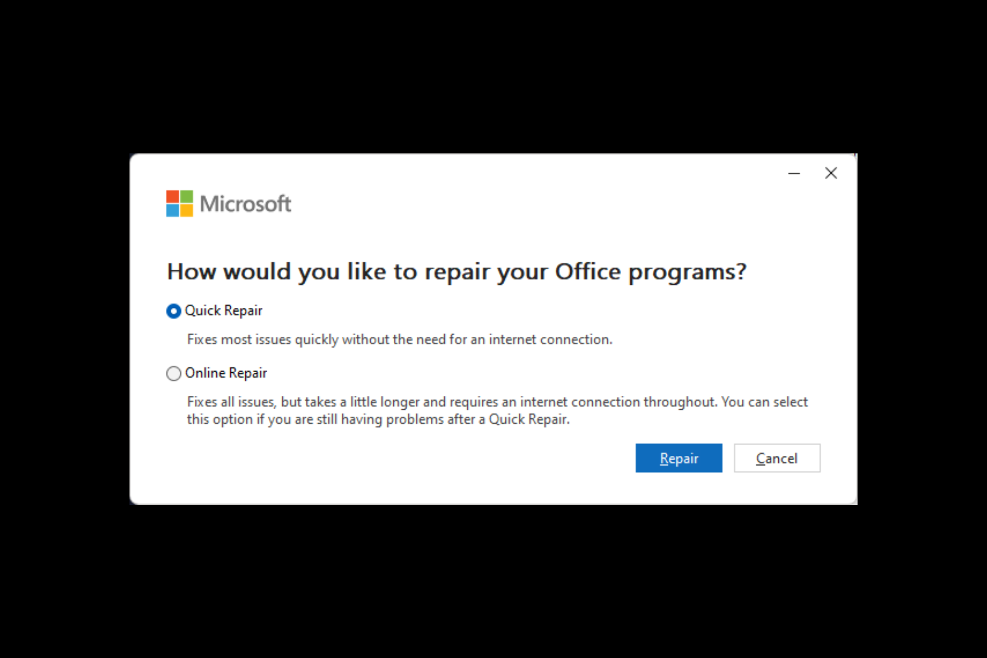 excel has run into an error that is preventing it from working correctly