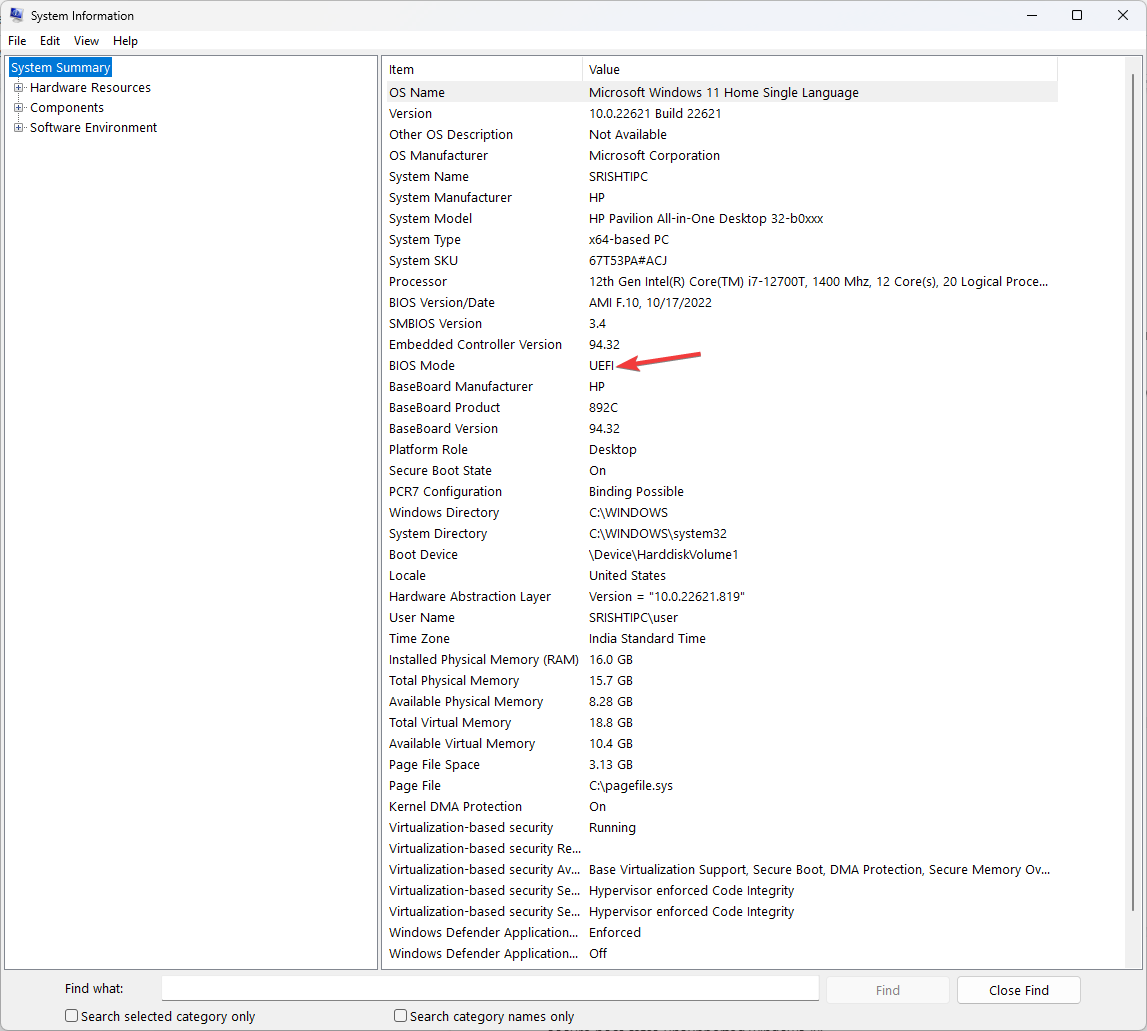 legacy UEFI