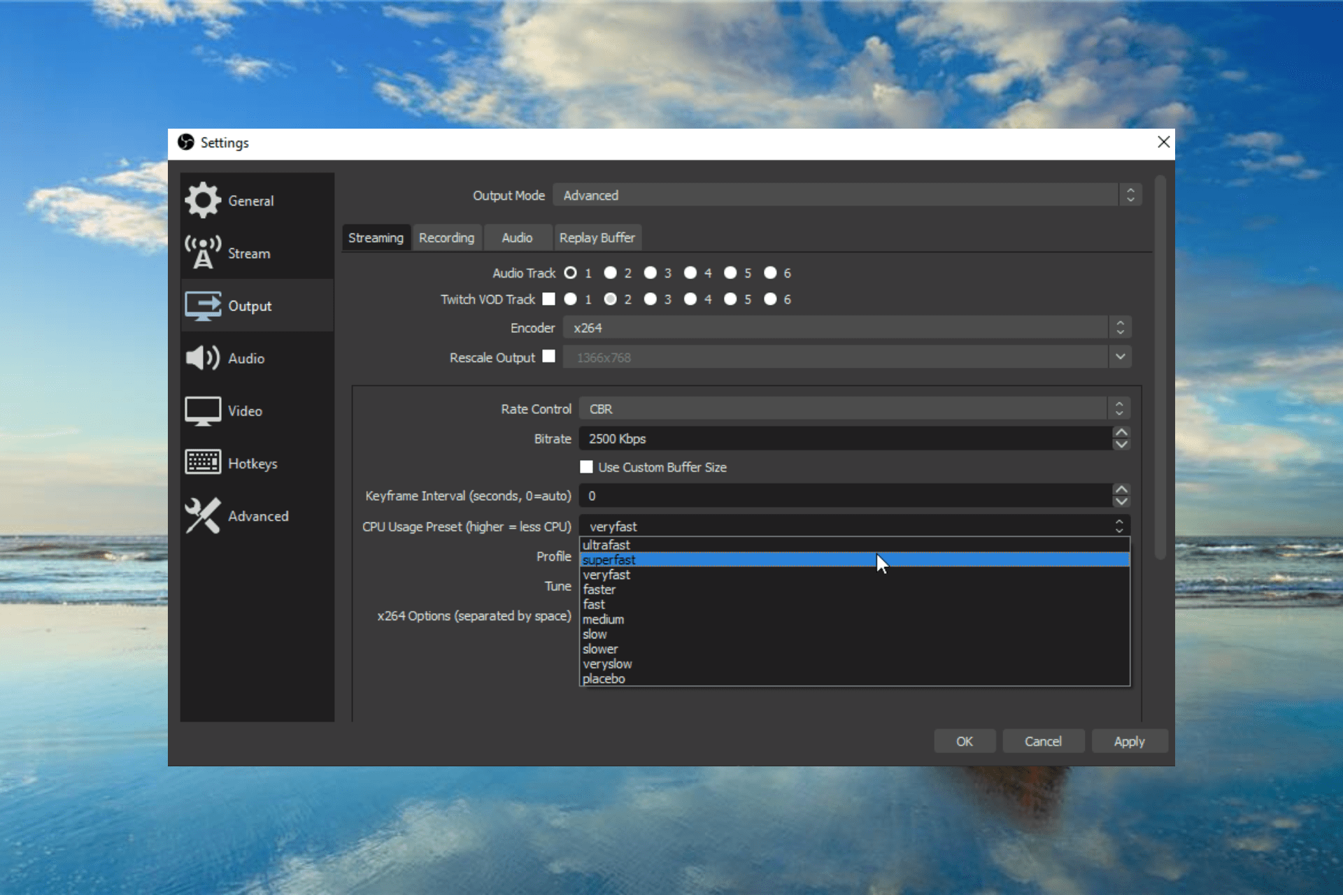 obs high cpu usage