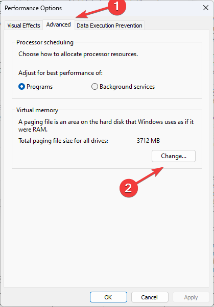 Advanced -100 disk usage windows 11