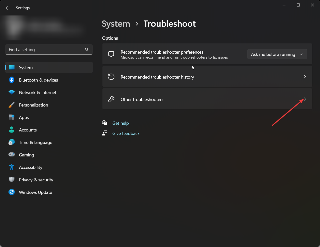 Other troubleshooters