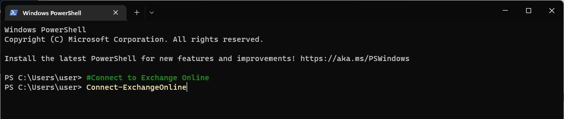 Exchange Online - connect to exchange online powershell