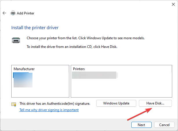 Avoir un disque - pilote canon lbp2900b windows 11