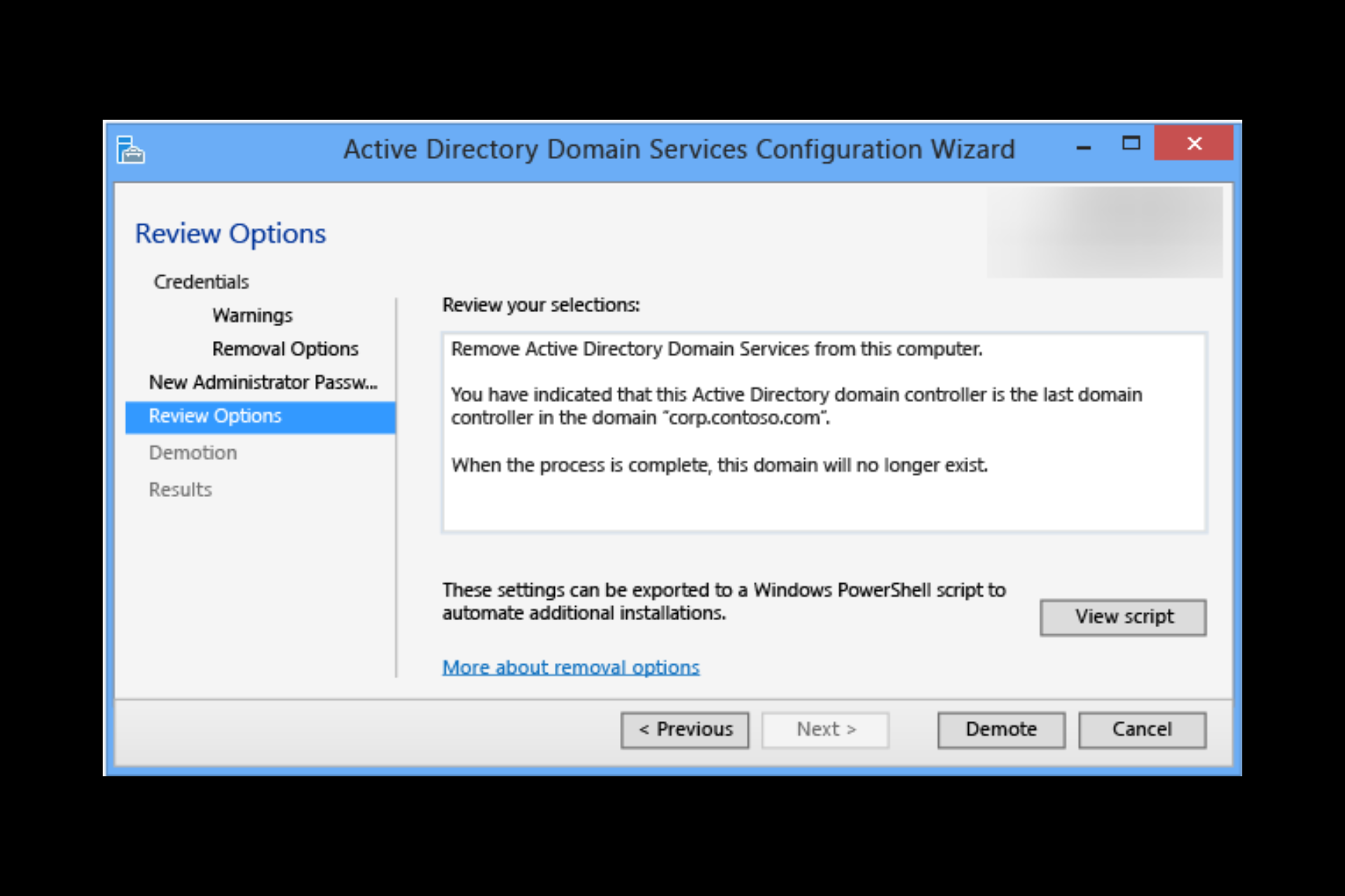 How to Demote A Domain Controller on Windows Server?