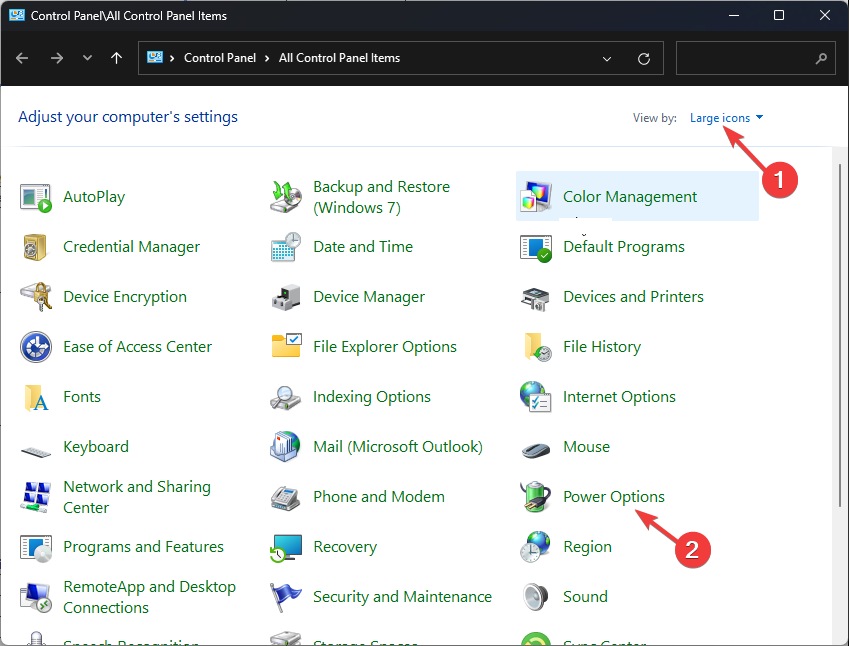 Power options -100 disk usage windows 11