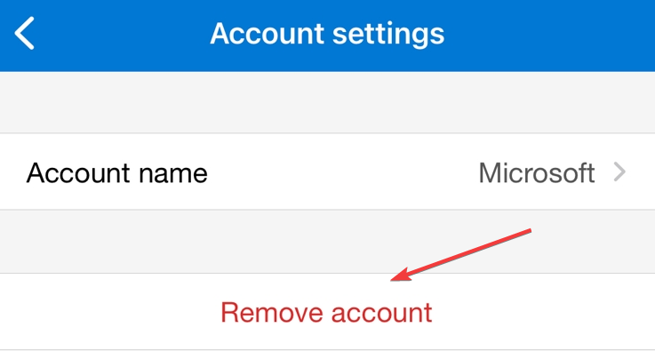Remove account MA