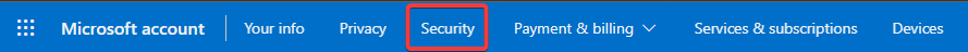 Security Tab