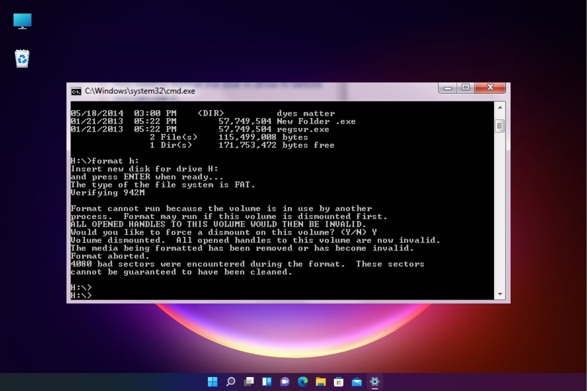 bad sectors on hard drive