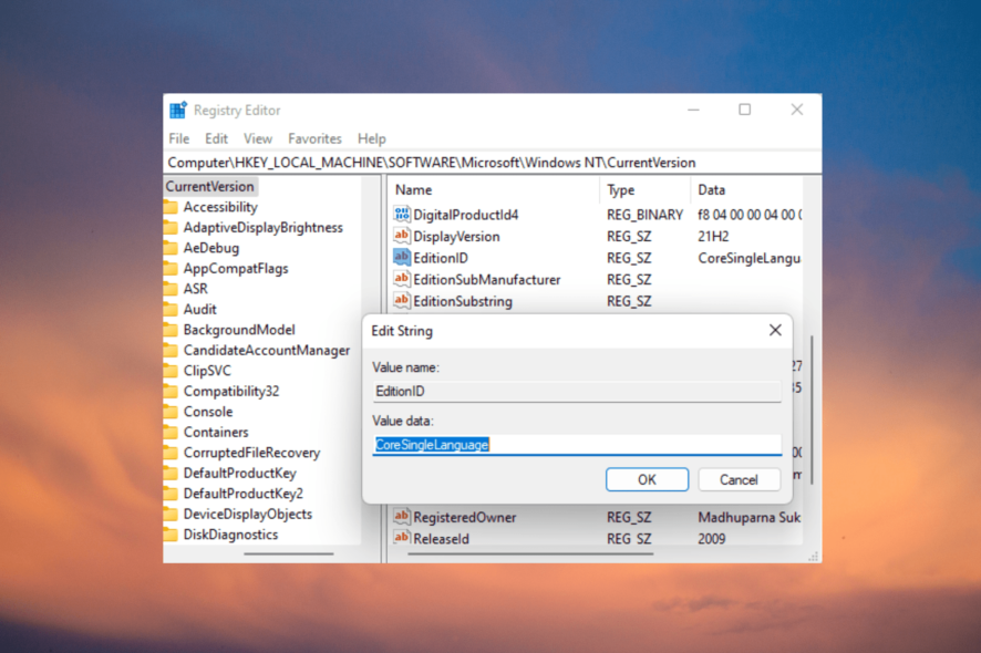 windows update error