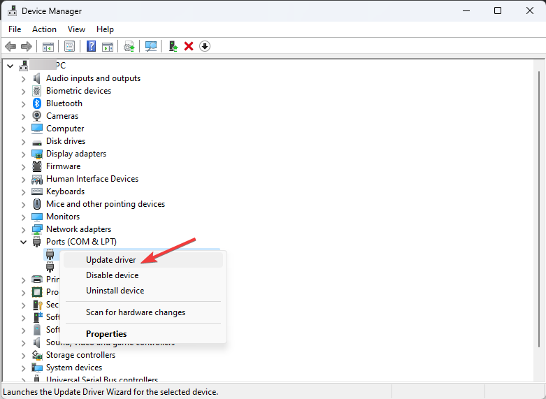 Update driver Ports (COM & LPT) - ch340 driver windows 10