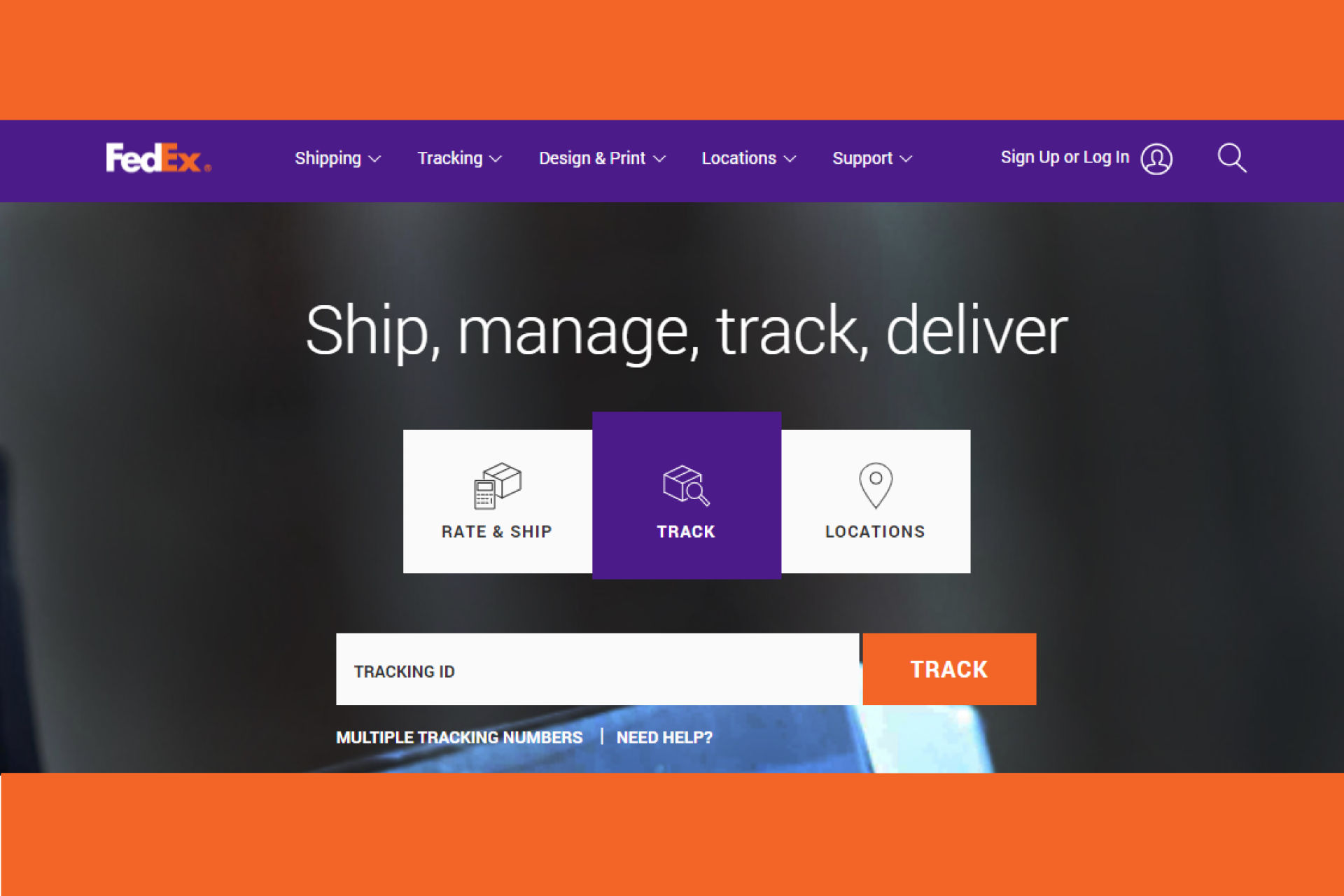 fedex stuck on label created