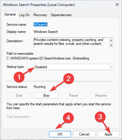 Windows search properties
