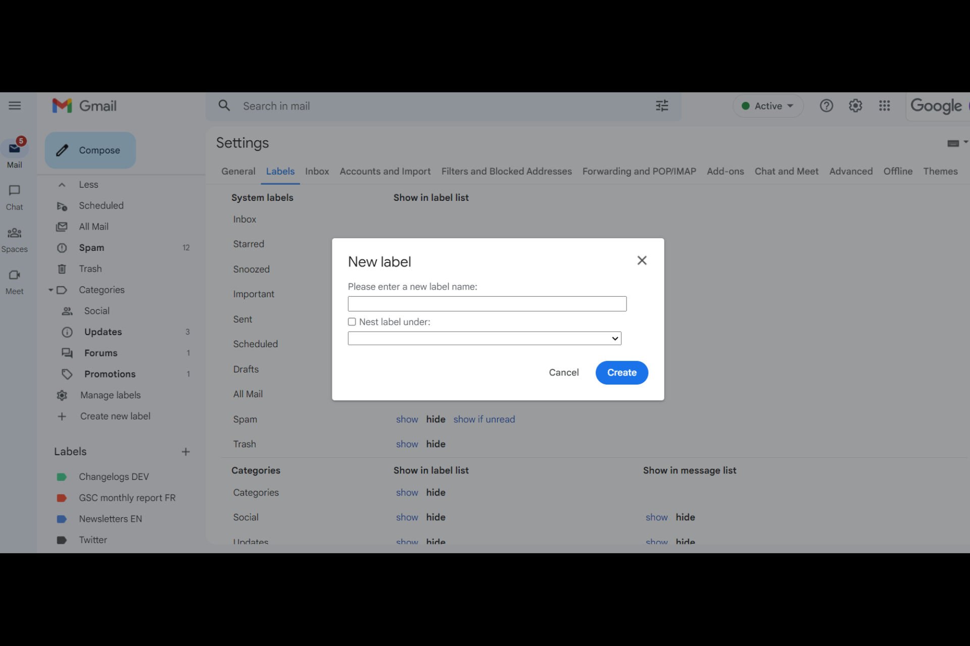 how to move mail from inbox to label in gmail automatically