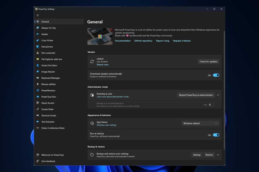 install powertoys windows 11
