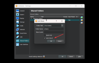 virtualbox shared folder permission denied