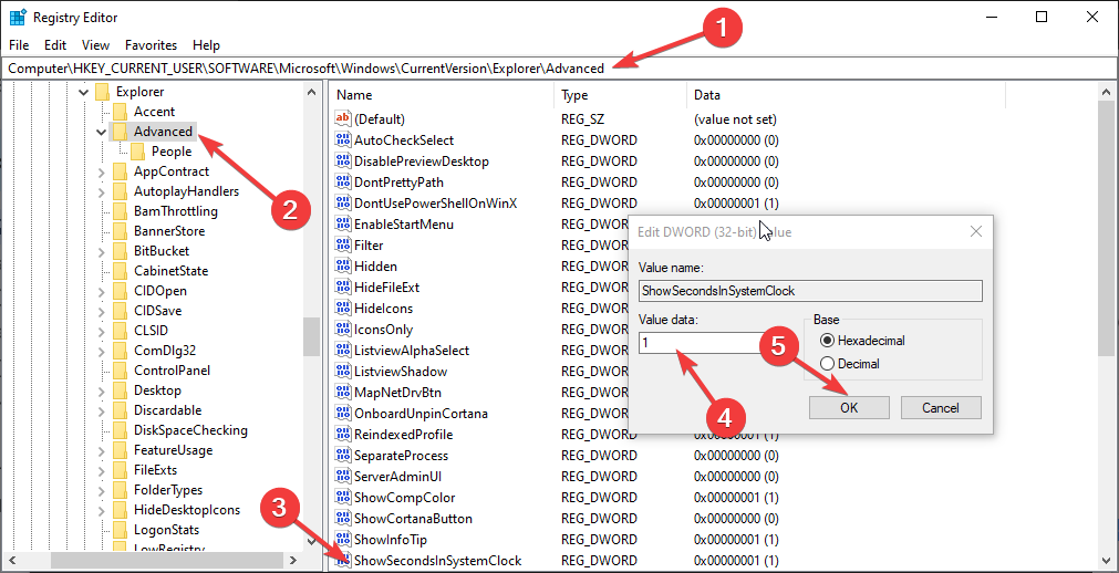 Advanced value data