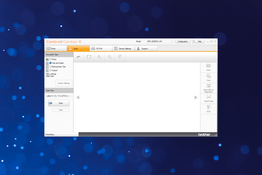 fix things when Brother printer won't scan in Windows 10