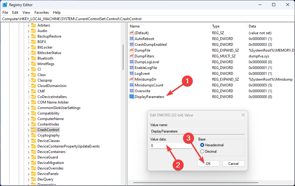Display Parameters