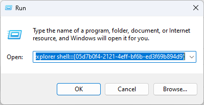 Explorer run hidden icon menu windows 11
