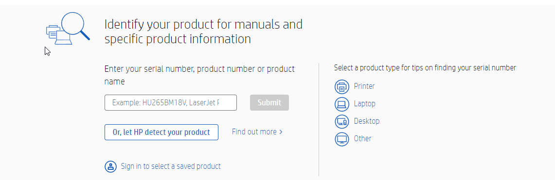 Product selection