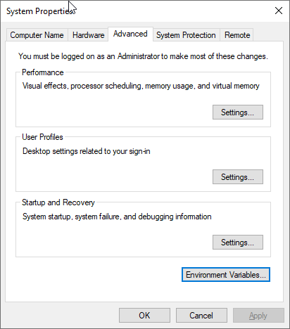 SystemProperties Advanced
