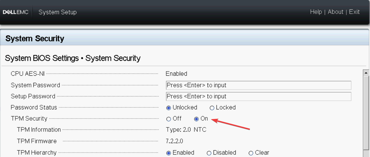 TPM security - tpm 2.0 device detected but a connection cannot be established.