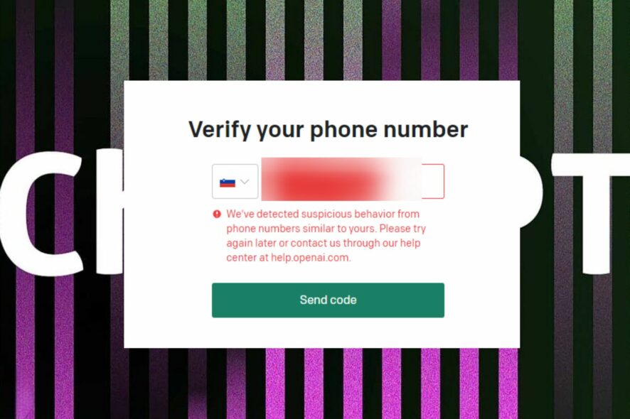 We’ve detected suspicious behavior ChatGPT