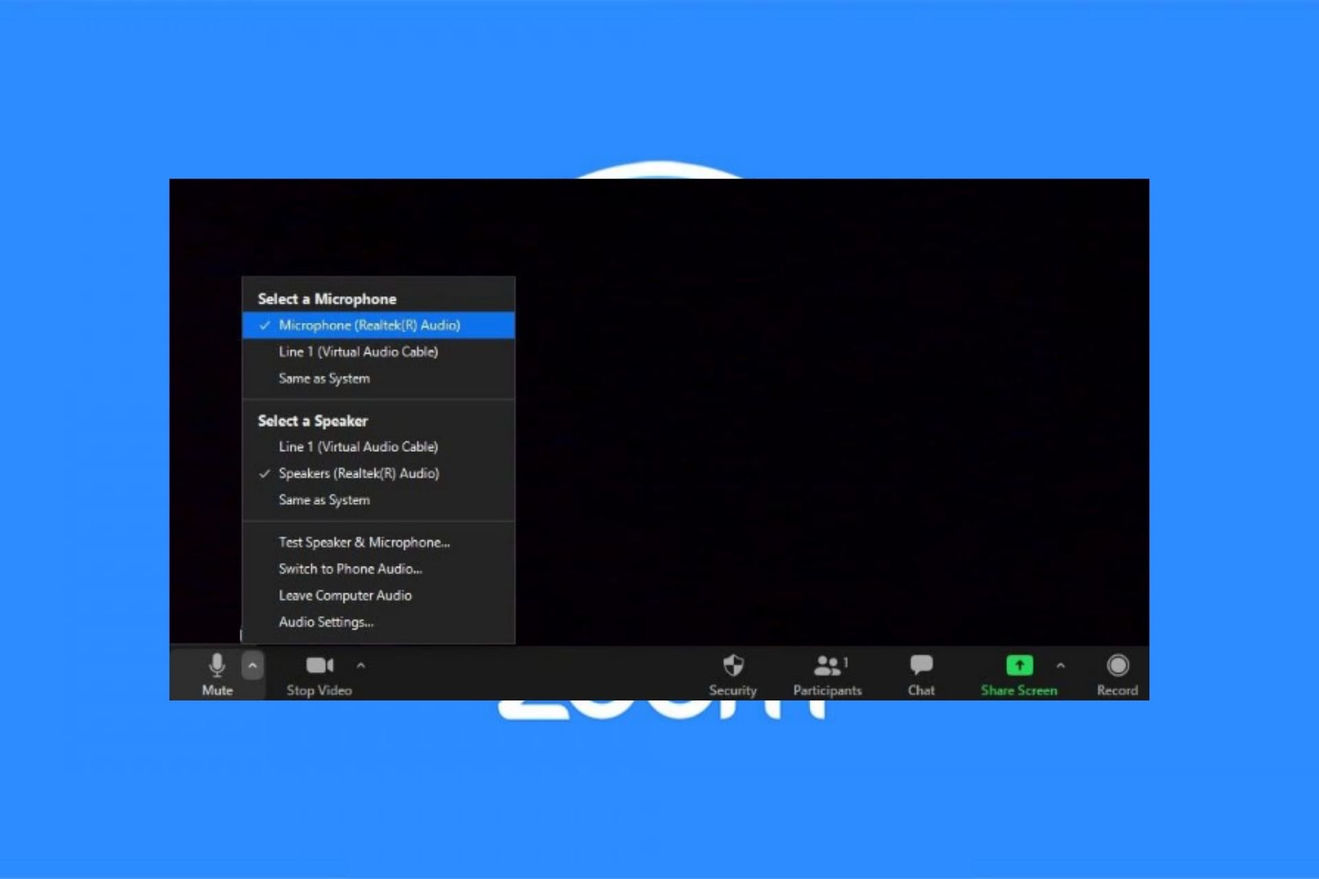 zoom microphone not working windows 10