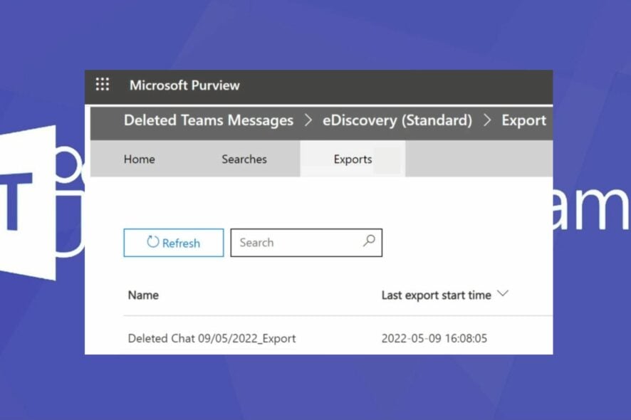 recover deleted chats in Teams