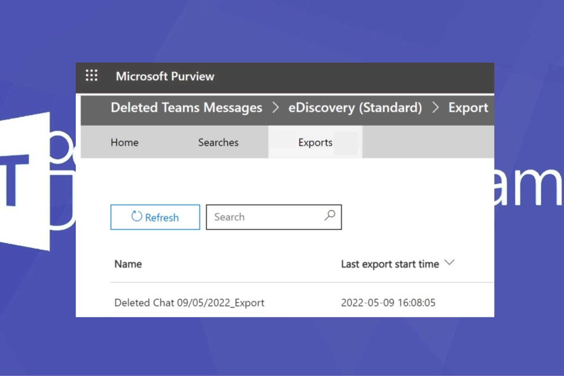 recover deleted chats in Teams