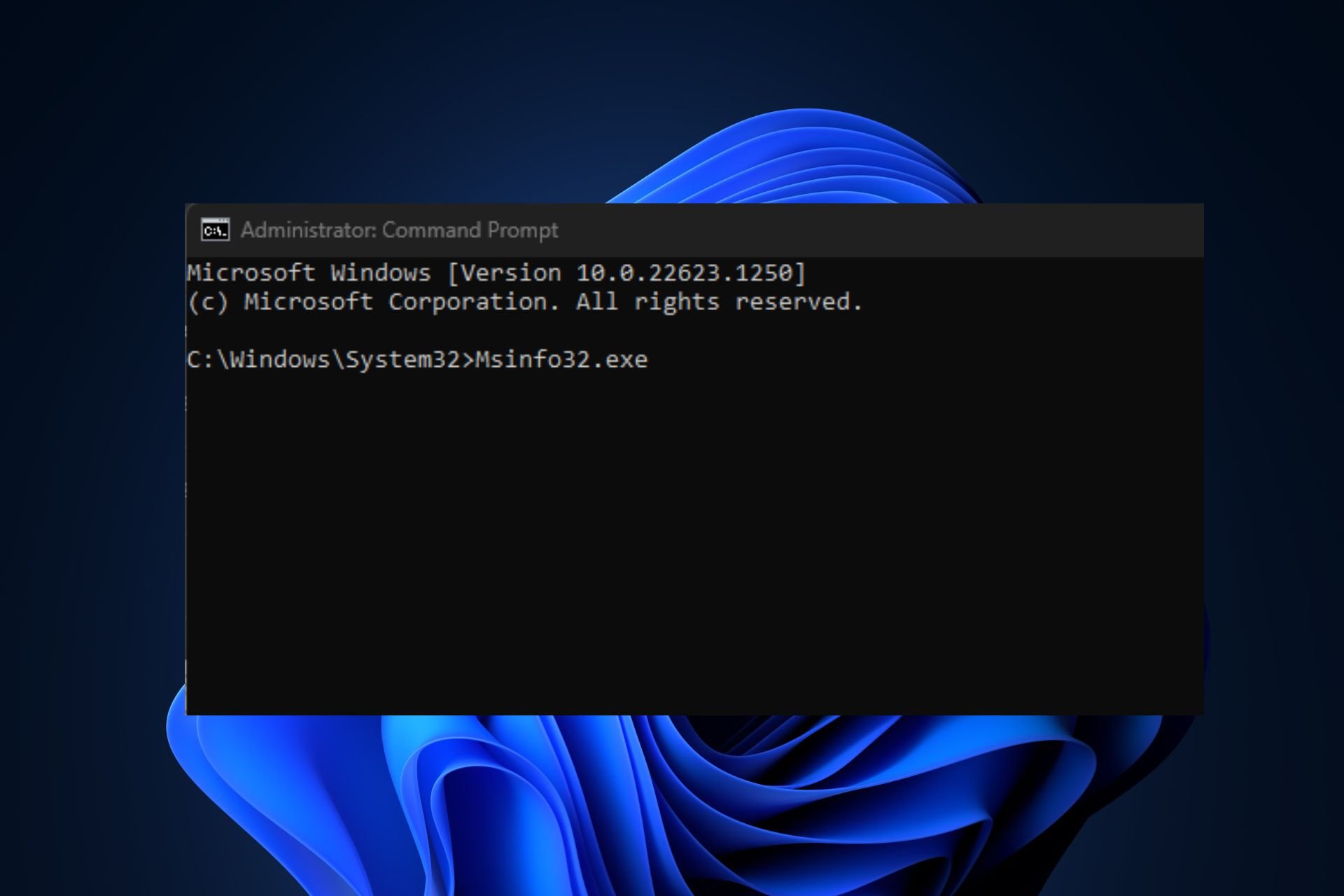 Msinfo32.exe Not Working