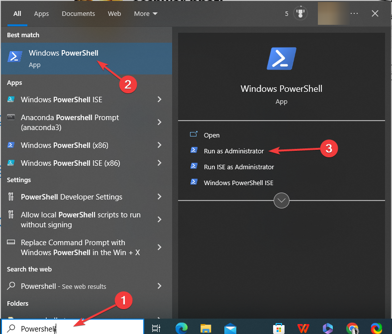 PowerShell Windows 10