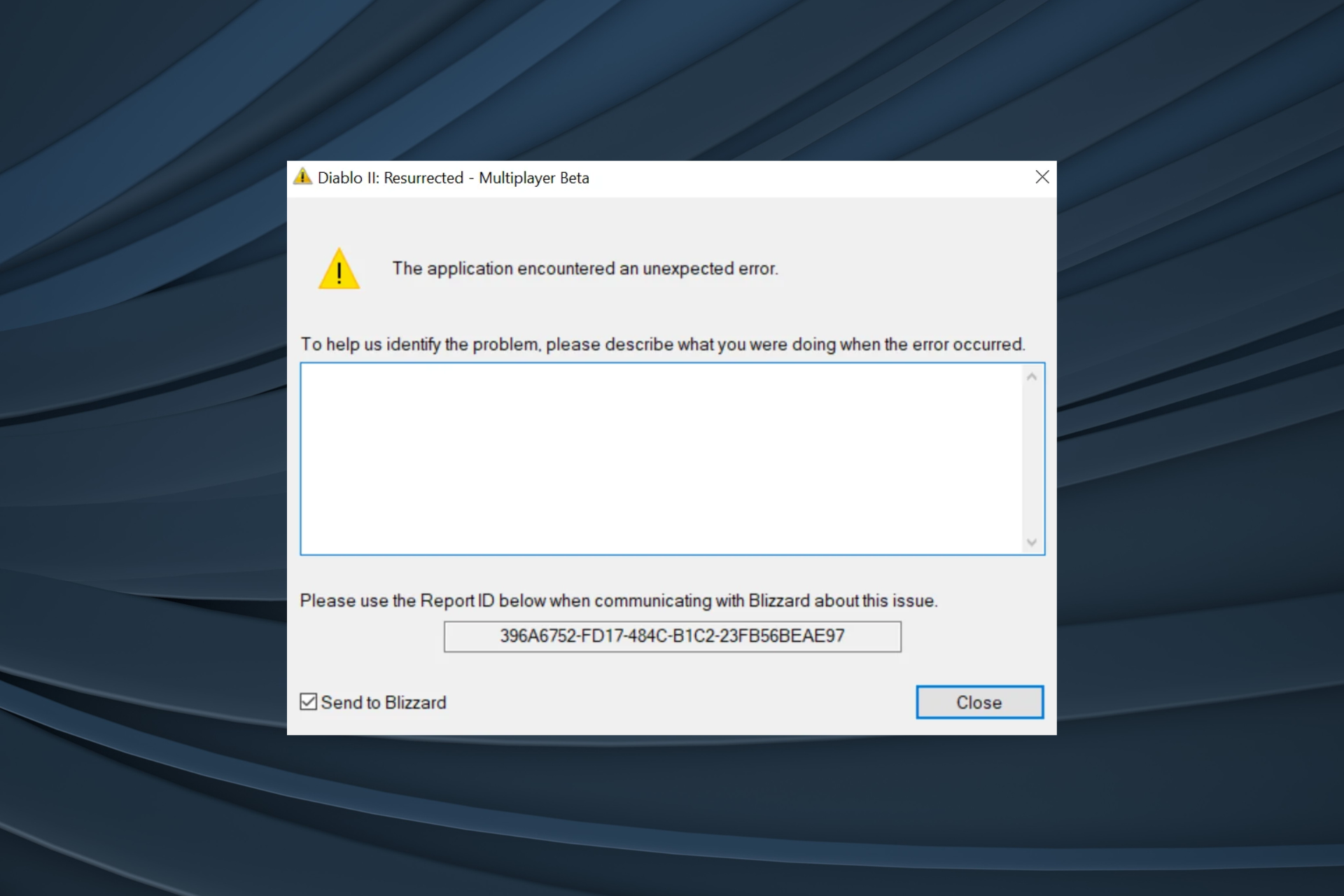 fix battle.net unexpected error in Windows