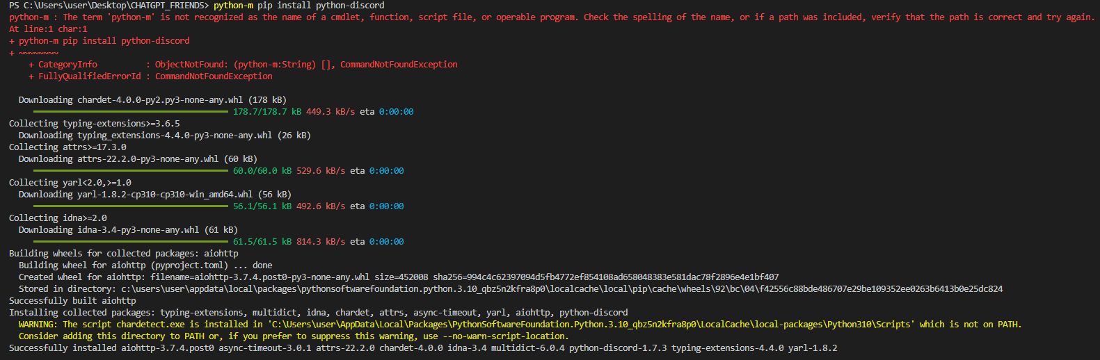 connect discord install
