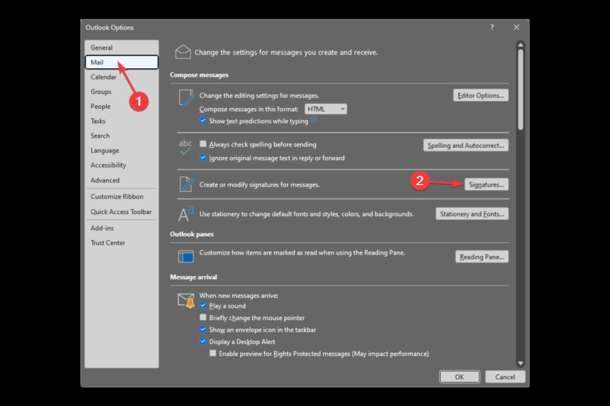 different signatures for different mailboxes in outlook