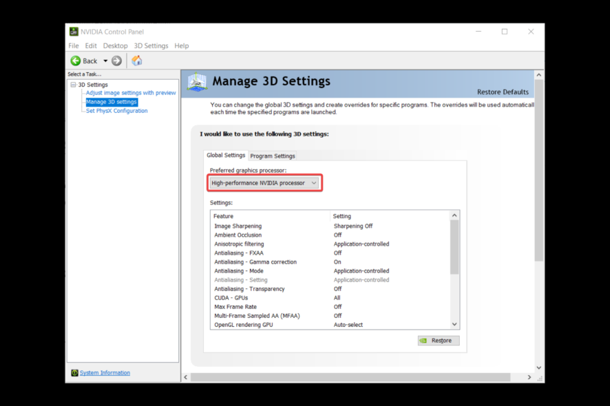 how to use dedicated graphics card instead of integrated