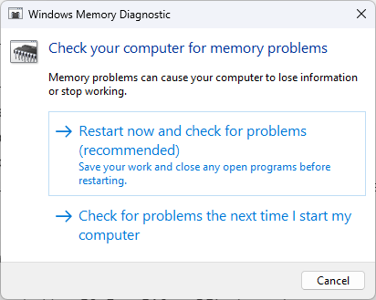 restart now