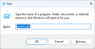 sysdm.cpl System propeties