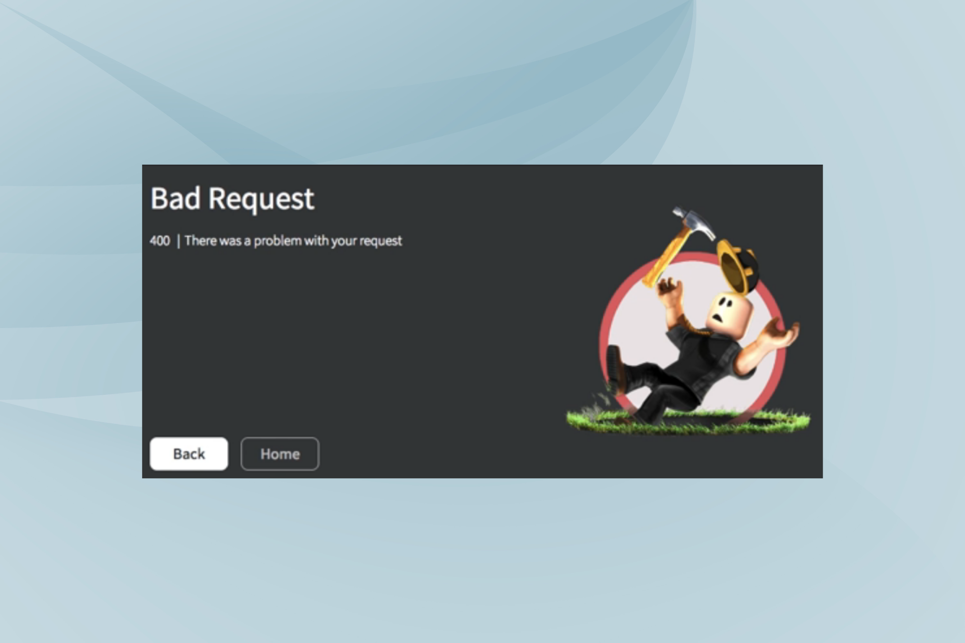 fix there was a problem with your request on roblox in Windows